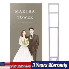 2m Iron Adjustable Height Wedding Arch Backdrop Stand Garden Arbor Frame
