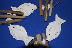 Ocean Theme Wedding Hanging Driftwood Decor Sea Turtle Ocean Fish – 3 items