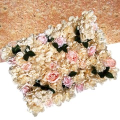 12 Pcs Artificial Rose Flower Wall Panel Bouquet Wedding Party Backdrop Decor.