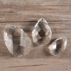 10pcs 38/50/63mm Waterdrop Crystal Pendant Prisms Chandelier Lamp Lighting Parts