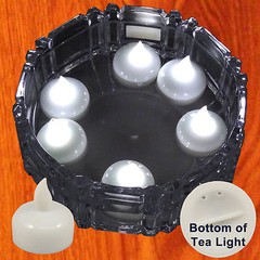 NEW SAFE FLOATING CHRISTMAS WHITE LED TEA LIGHTS LIGHTING DECORATIONS 12 PIECES