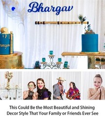 Elegant White Sequin Party Photo Curtain