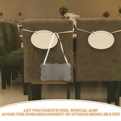 4Pcs Lightweight Clear Acrylic Reserved Table Signs for Wedding Parties