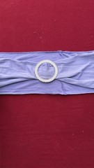 142 Lavender Stretch Chair Sashes Bands w/ Rhinestone Buckle Wedding Event Decor