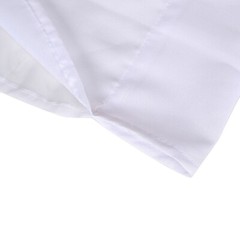 WHITE 10 ft x 10 ft Polyester Sheer Chiffon Dual Layer CURTAIN Rod Pockets Party