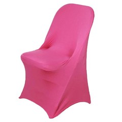 10 Fuchsia Stretchable Spandex Chair Covers Event Banquet Reception Decorations