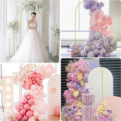 6FT Metal Arch Backdrop Stand Wedding Arch Frame for Parties Wedding Floral US