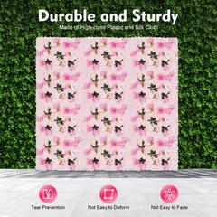 12pcs Artificial Flower Panels 24″x16″ Romantic Floral Backdrop Wedding Decor