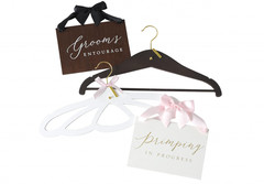 New Wedding Hanger & Sign Set GROOM’S ENTOURAGE & PRIMPING IN PROGRESS Style Me