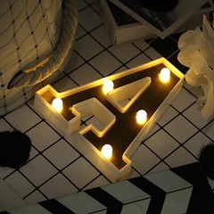 6″ tall GOLD A LED Lighted Marquee Letters Sign Party Wedding Events Decorations