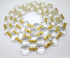 1 Yard Crystal 14mm Octagon Beads Diamond Garland Glass Wedding Chandelier Parts