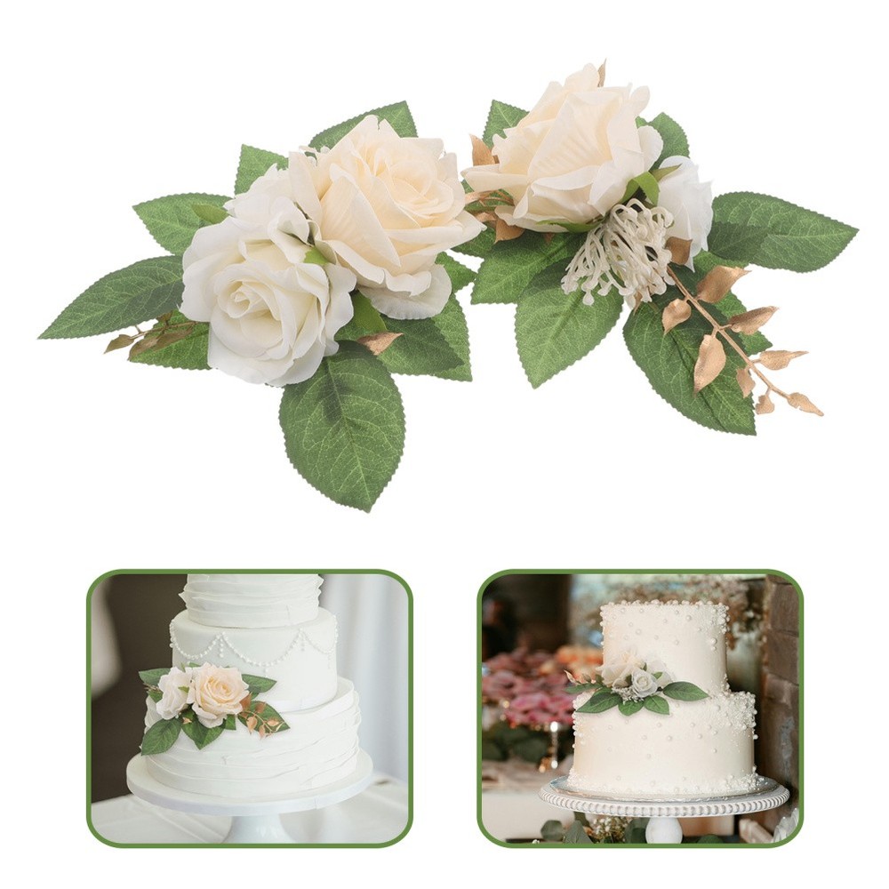 2 PCS Flower Decorations for Party Tables Artificial Floral Arrangements