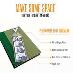 Premium Photo Booth Bookmark Sleeves with Inserts for 2″ x 6″ Strips
