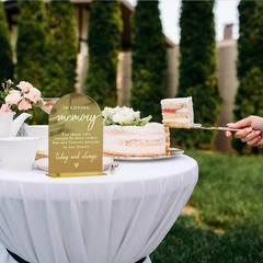 Acrylic Wedding Sign, Bridal Shower Decorations, In Loving Memory Sign for Cerem