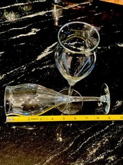 Classy Wedding Bride & Groom Wine Glasses Toast Champagne Flute Clear Glass