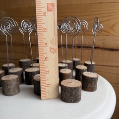 20 Placeholders Photo Holders Rustic Wood Event Wedding Party Baby Shower