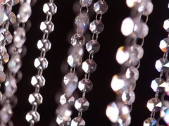 CRYSTAL GARLAND STRANDS 14MM/18MM GLASS 1 METER LENGTH 17 COLORS CRYSTAL TREE