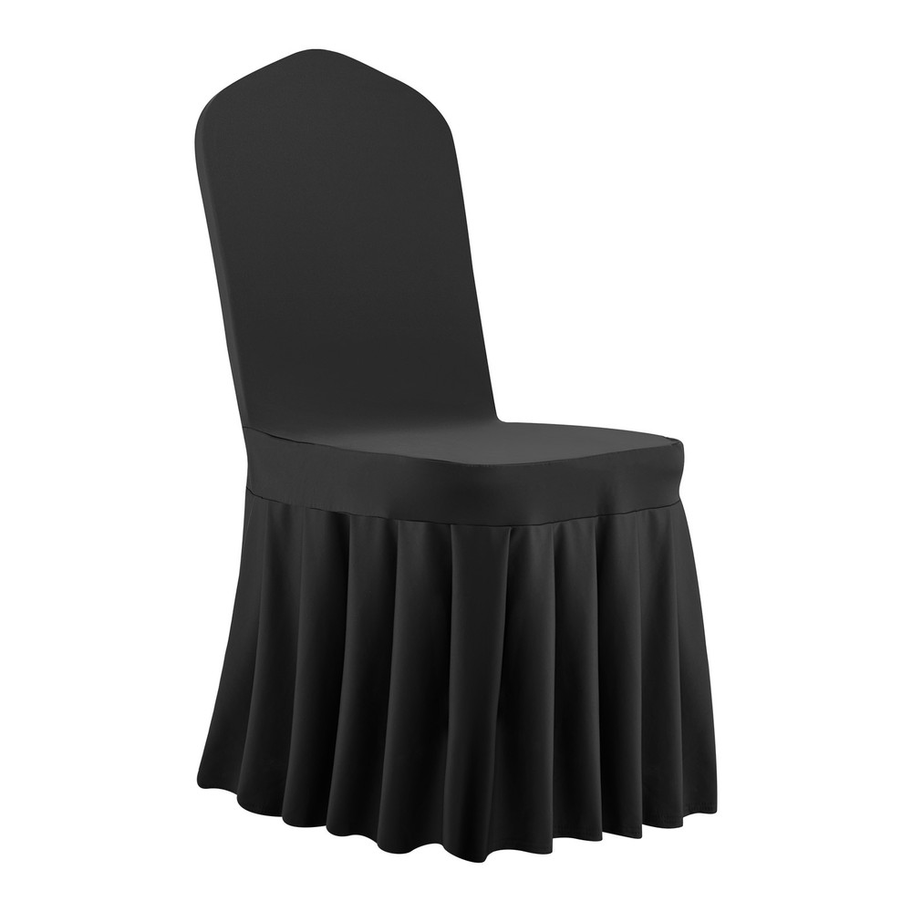 Uimoso 30PCS Black Stretch Spandex Chair Covers for Weddings,Parties, and Dining