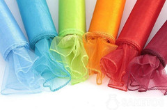 Elegant Organza Chair Sashes Sheer Fabric Sashes for Weddings, Parties, and Spec