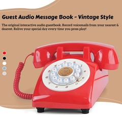 Retrovox Audio Guest Book Wedding Phone Record Customized Audio Messages