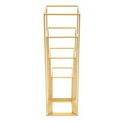 4 Piece Flower Stand Set Gold Metal Rectangular For Wedding Party Table Decor