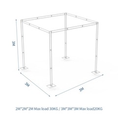 Heavy Duty Wedding Backdrop Stand Kit Canopies Frame Adjustable Party Background
