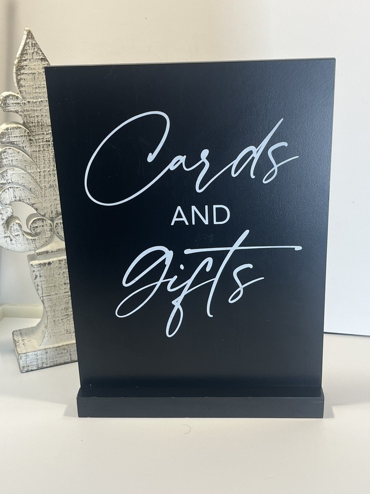 Wedding Black “Cards and Gifts” Sign Wedding Supply Decorations