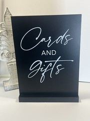 Wedding Black “Cards and Gifts” Sign Wedding Supply Decorations