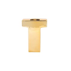 GOLD 6″ Ceramic T Symbol Flower VASE Table Centerpiece Party Events Decorations