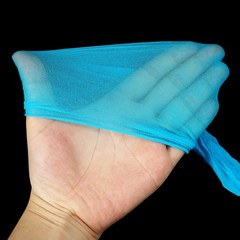 10Pcs Stocking Flower Fabric 65cm/26″ for DIY Mesh Flowers Making, Sky Blue
