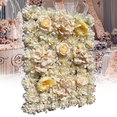6pcs Artificial Flower Wall Hydrangea Panel Mat Pad Wedding Backdrop 60×40 cm
