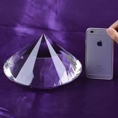 200mm Huge Clear Crystal Diamond Paperweight Wedding Centerpieces Gifts