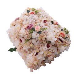 6XFlower Wall Panel Floral Backdrop Pink Yellow Wedding Party Flower Wall Decor