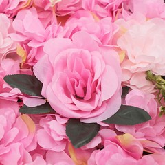 12Pcs Pink Wall Backdrop Panels For Wedding Decor 60x40cm Flower Wall Panels