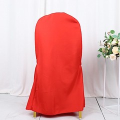 50 Red POLYESTER BANQUET CHAIR COVERS Wholesale Wedding Party Decorations