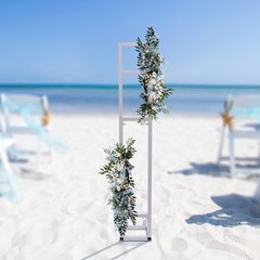 2m Iron Adjustable Height Wedding Arch Backdrop Stand Garden Arbor Frame