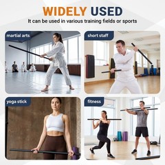 Collapsible Bo Staff 4ft & 6ft – Foam-padded Martial Arts Training Staff, Esc…