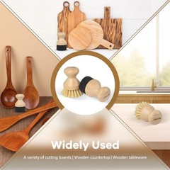 DEBETOOL Cutting Board Oil Wax Applicator and Scrub Medium, Yellow+black