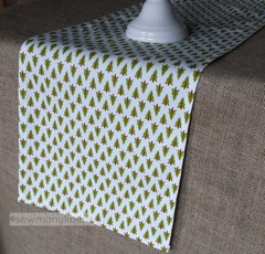 Christmas Holiday Table Runner Table Centerpiece Red and Green Linens Home Decor