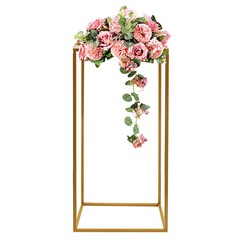 5pcs Gold Wedding Flower Stand Column for Table, Home Party Wedding Stage Decor