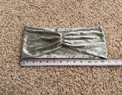 6 Pack Sage Green Velvet Chair Sashes Decorative Wedding Chair Band