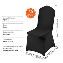 VEVOR 30/4/50PCS Stretch Spandex Folding Chair Covers for Wedding Party Dining