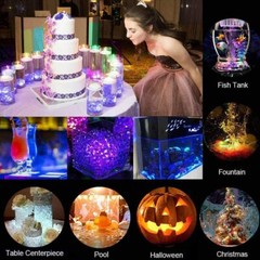10 Pack Tea Light Submersible waterproof battery operated candle Floralyte pink
