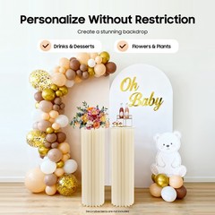 2PCS Cylinder Pedestal Stands for Party Table Cake Pedestal Stand for Parties