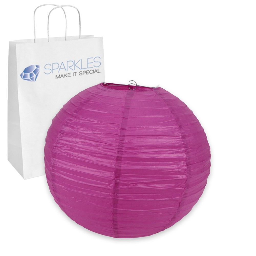 5 pcs 20″ inch Chinese Paper Lantern – Fuchsia – Wedding Party Event vd