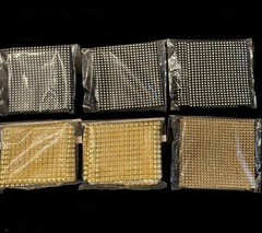 Assorted Bling Rhinestone Mesh Ribbon. Silver And Gold. 5” X Various Lengths