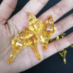 30Pcs 18*46mm Hanging Pendant Diamond Drop Chandelier Acrylic Crystal Bead Home