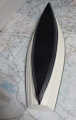 Wood ROW BOAT Skif Dory CANOE model rowboat skiff nautical decoration ship 14.5″
