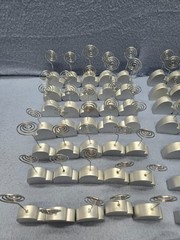 Place Card Holder Silver Heart 2 Different Heights ~70~ Weddings Parties