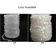 Garden Hot Clear Party Wedding Curtain Bead 33ft Garland Strand Room for acrylic